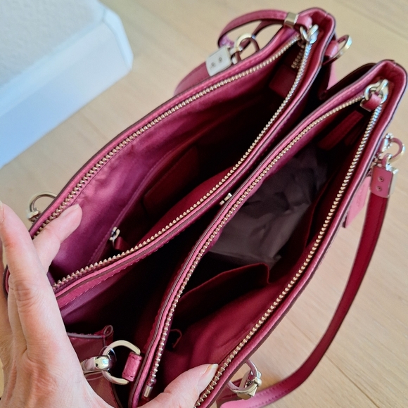 NWT COACH Crossgrain Leather Christie Satchel Shoulder Bag  Small Carryall - Picture 10 of 10